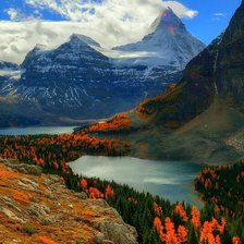 Схема вышивки «Горы»