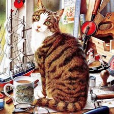 Схема вышивки «Дождь, грустно!»