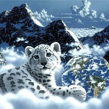 Схема вышивки «тигренок»