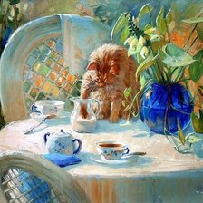 Схема вышивки «утро»