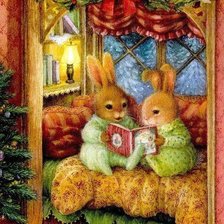 Схема вышивки «Зайки»