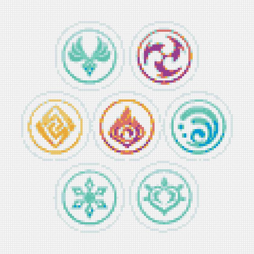 Стихии 2.0 - геншин, стихии, элементы - предпросмотр