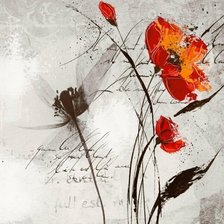 Схема вышивки «маки»