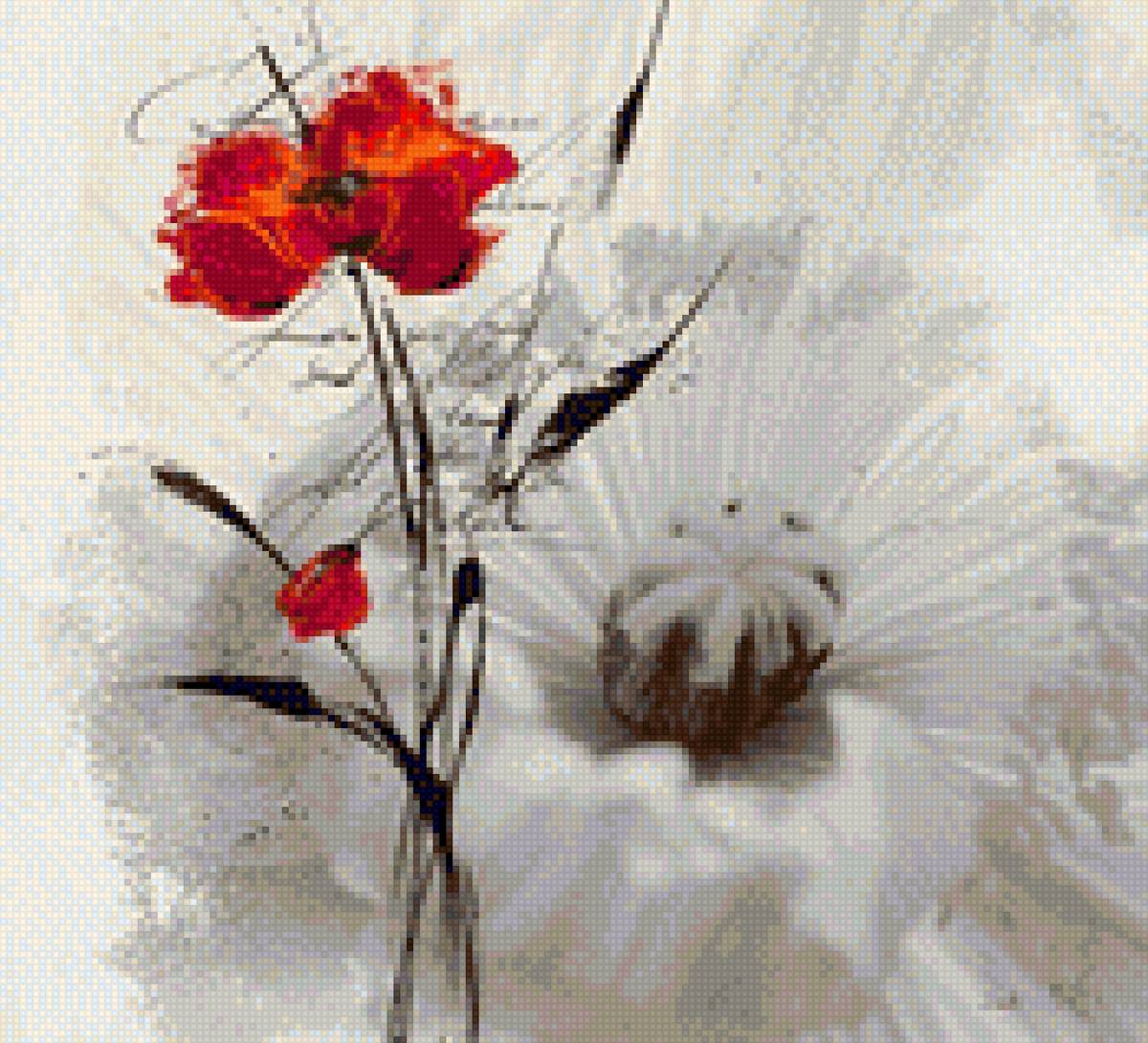 маки 2 - картина на кухню, маки - предпросмотр