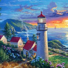 Схема вышивки «маяк»