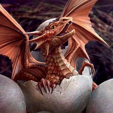 Схема вышивки «дракон»