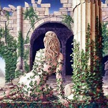 Схема вышивки «девушка»