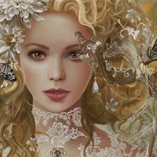 Схема вышивки «девушка»