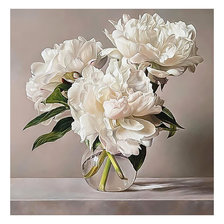 Схема вышивки «Пионы.»