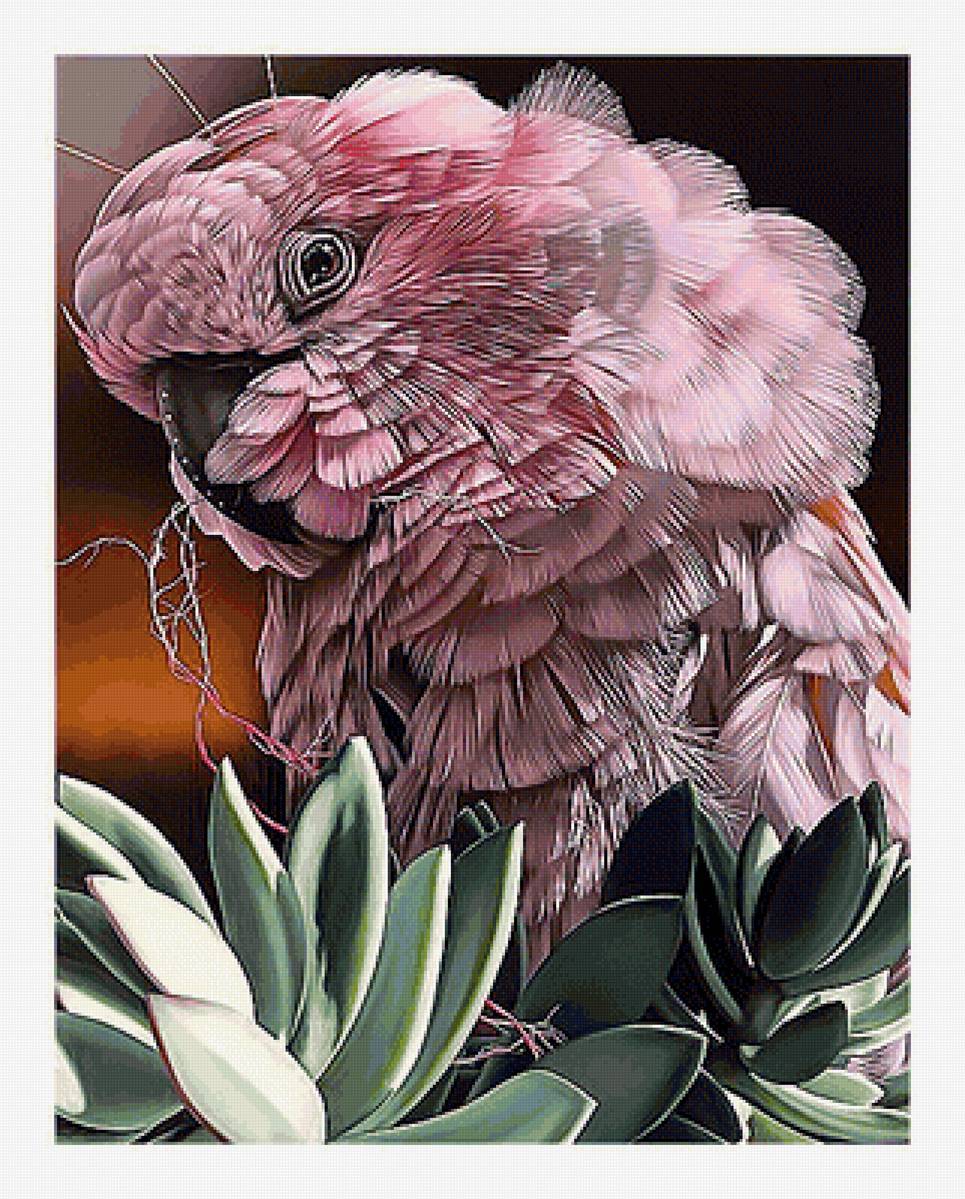 Чудо в перьях) - живопись, птицы, попугай - предпросмотр