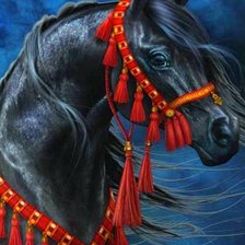 Схема вышивки «Красавец»