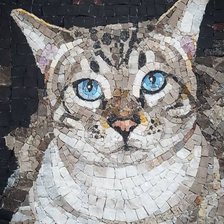 Схема вышивки «meo mat xanh»