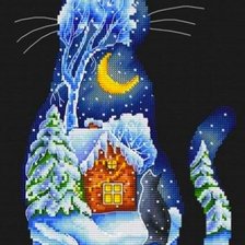 Схема вышивки «Cat»