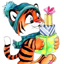 Схема вышивки «Тигр»