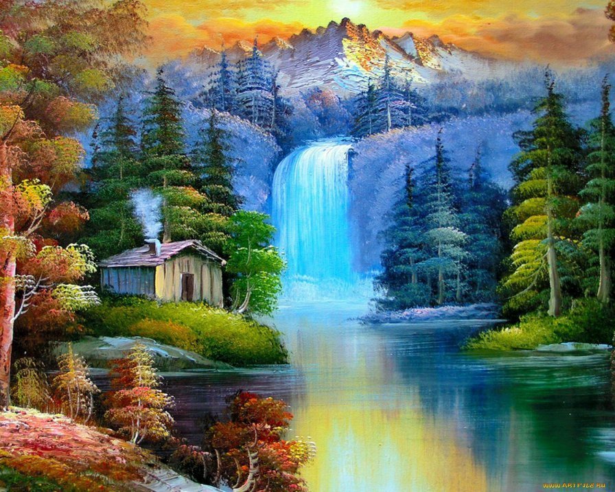 домик в лесу - лес - оригинал