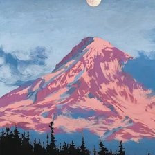 Схема вышивки «Гора»