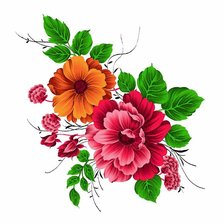 Схема вышивки «Цветы»