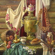 Схема вышивки «Самовар»