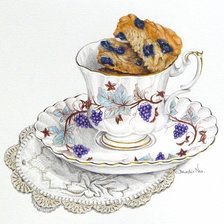 Схема вышивки «чай»