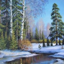 Схема вышивки «пейзаж»