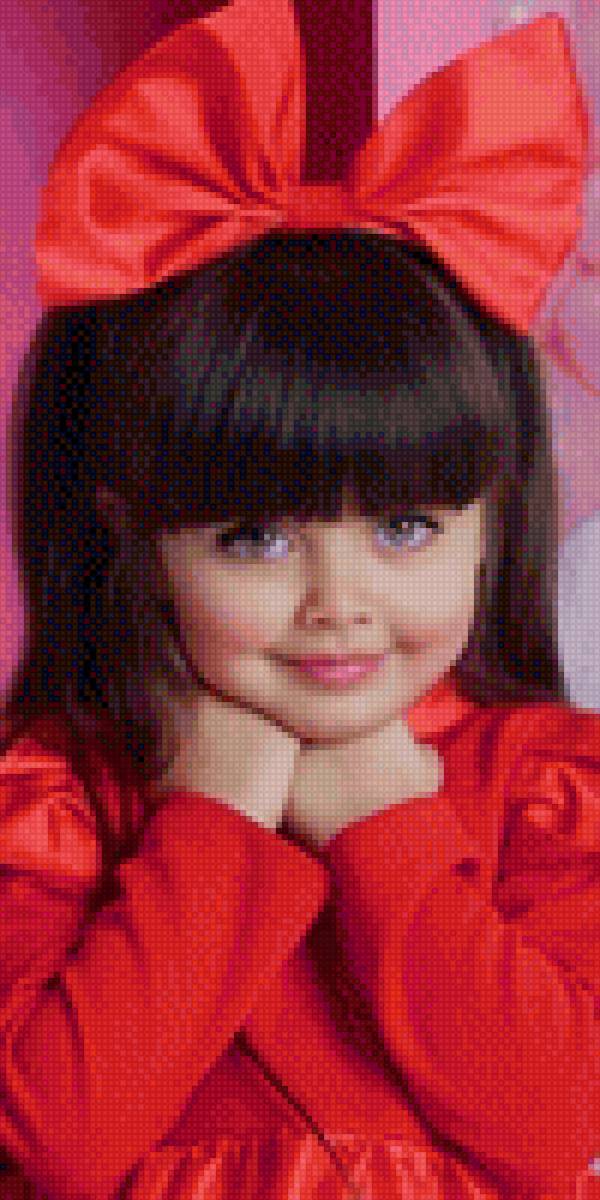 Девочка с бантом - дети, бантики - предпросмотр