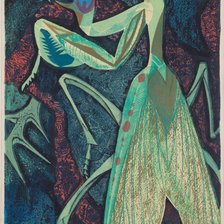 Схема вышивки «Богомол»