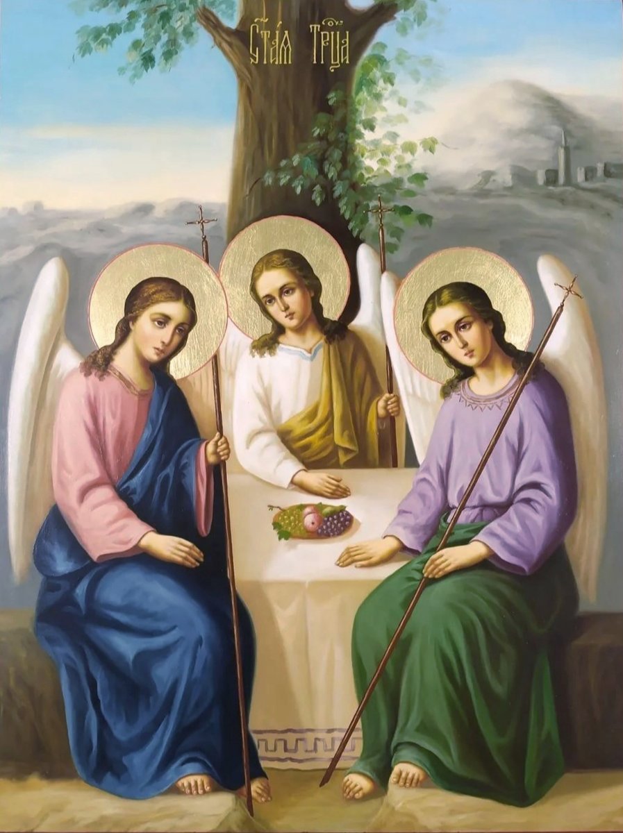 Святая Троица - троица, икона - оригинал