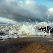 Схема вышивки «море»