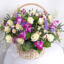 букет вкорзине