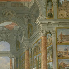 Схема вышивки «Галерея с видами Рима 5»