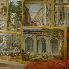 Схема вышивки «Галерея с видами Рима 9»