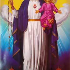 Схема вышивки «Пречиста з Ісусом»