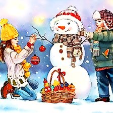 Схема вышивки «По иллюстрации Евгении Чистотиной»