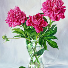 Схема вышивки «Пионы 22»