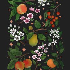 Схема вышивки «Фрукты»