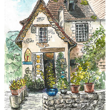 Схема вышивки «домик»