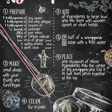 Схема вышивки «dumplings»