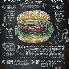 Схема вышивки «veggie burger»