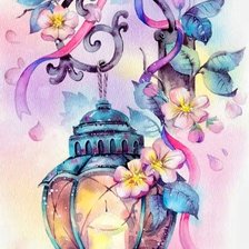 Схема вышивки «Фонарь»