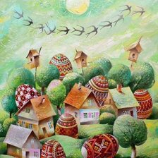 Схема вышивки «Великдень»