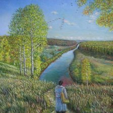 Схема вышивки «Пейзаж»