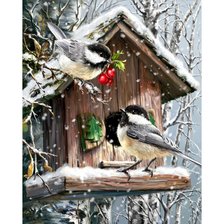 Схема вышивки «Птицы»