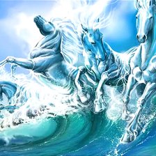 Схема вышивки «Бегущие по волнам»