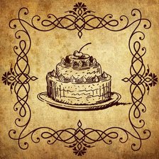 Схема вышивки «cake 1a»