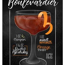 nápoje - boulevardier