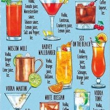 Схема вышивки «nápoje»