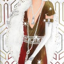 Схема вышивки «lady»