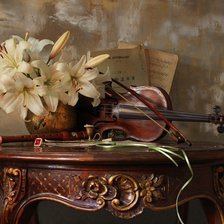 Схема вышивки «Скрипка»