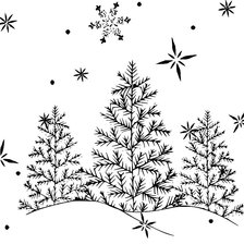 Схема вышивки «зима»