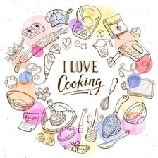 Схема вышивки «recipe book»